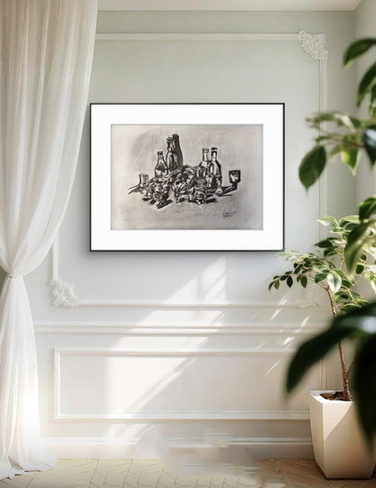 La rebeldía de los objetos — Bodegón nº −(2n + 1), n → ∞