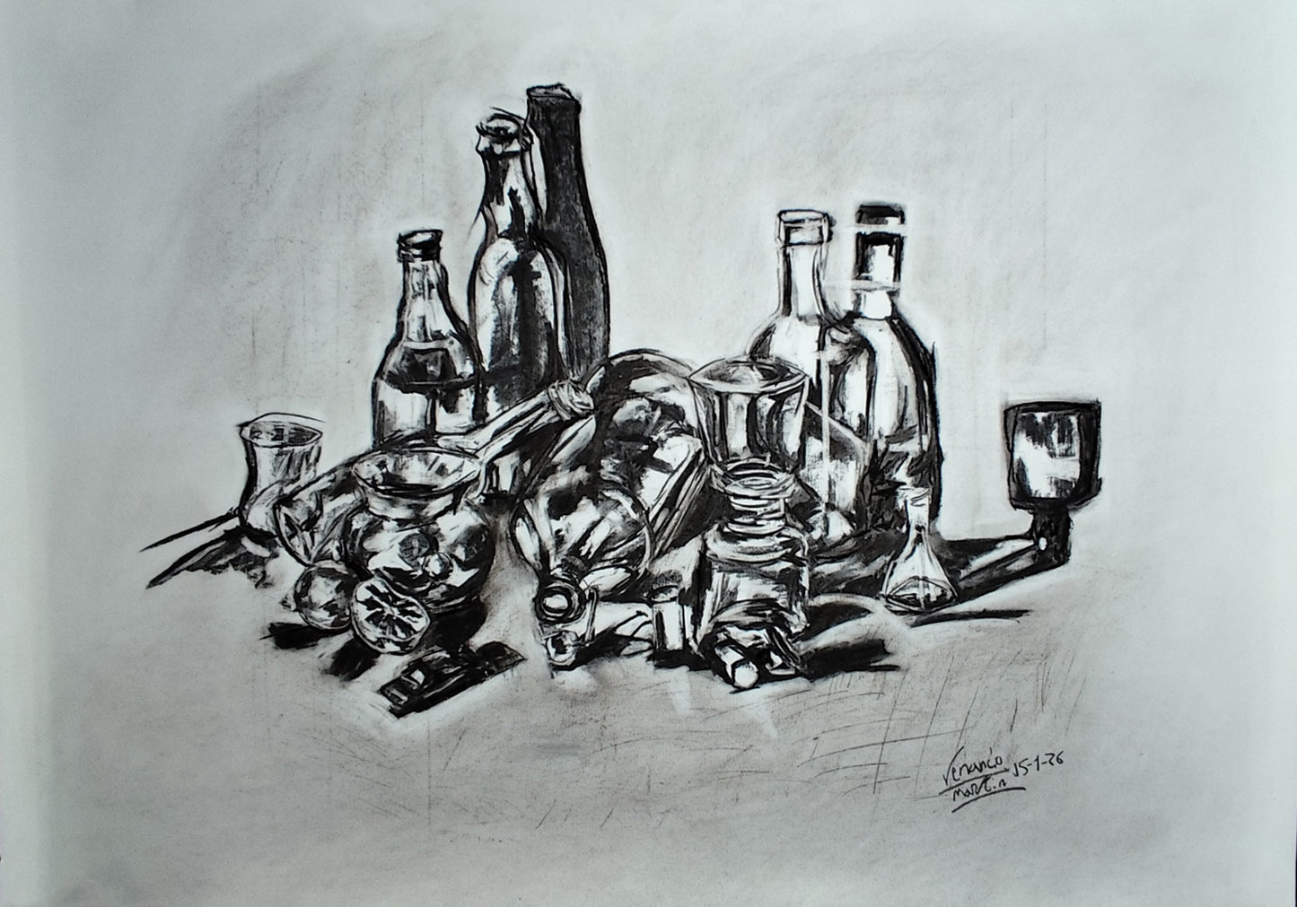 La rebeldía de los objetos — Bodegón nº −(2n + 1), n → ∞