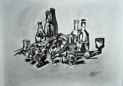 La rebeldía de los objetos — Bodegón nº −(2n + 1), n → ∞