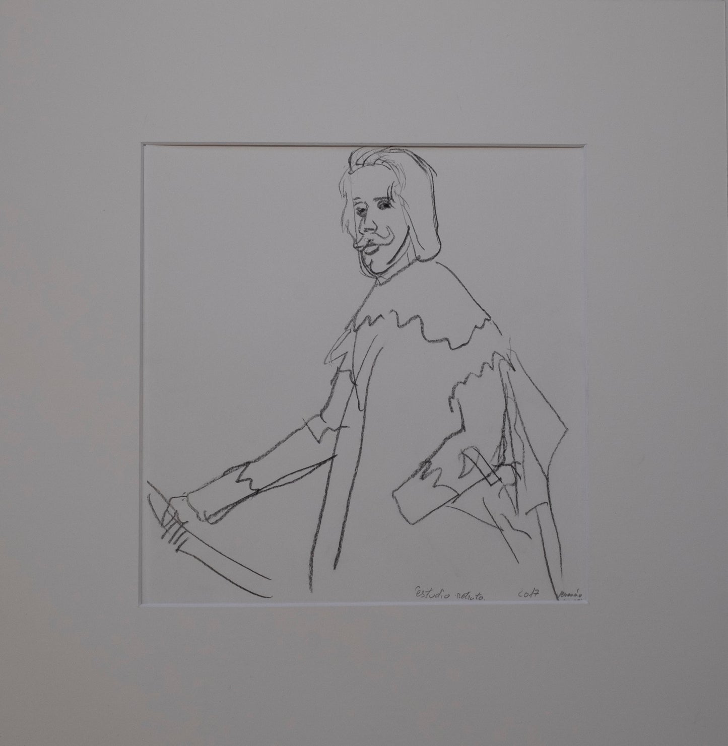 Estudio de retrato de Felipe IV