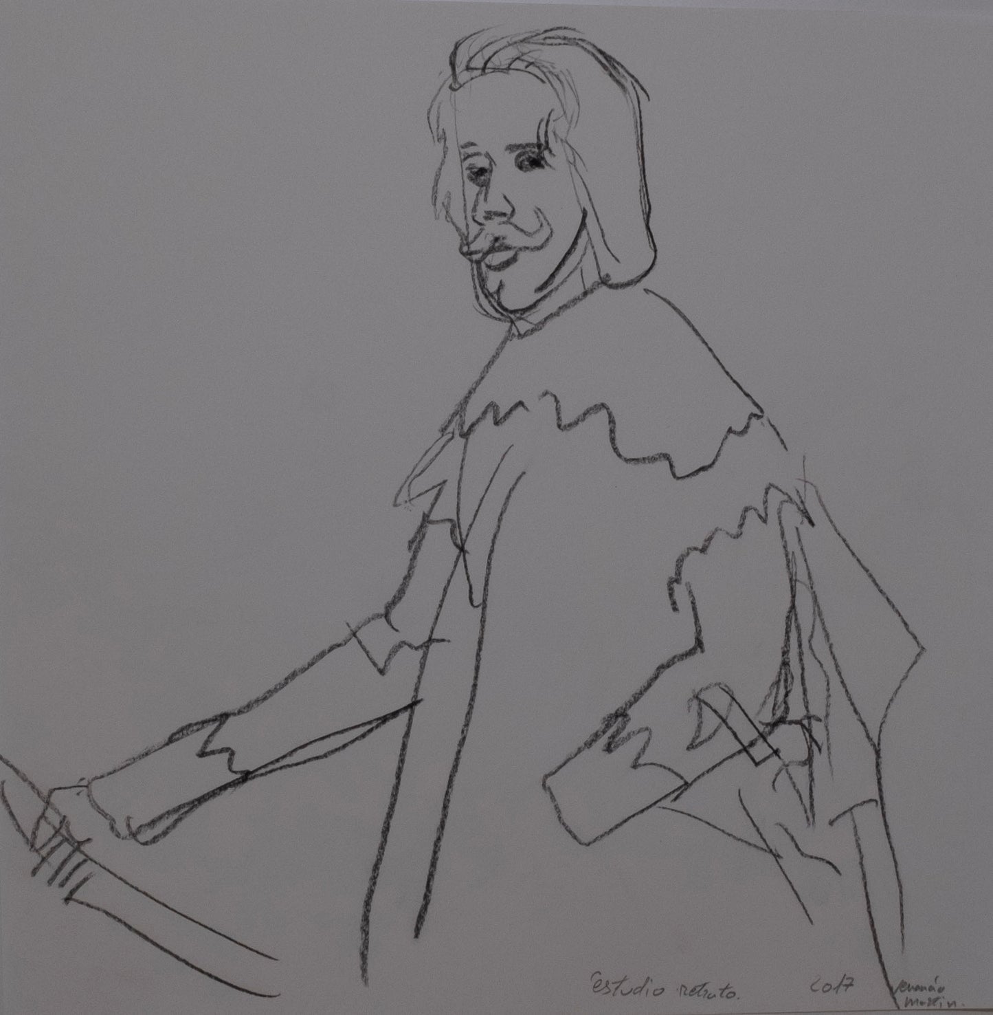 Estudio de retrato de Felipe IV