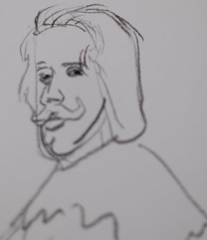 Estudio de retrato de Felipe IV