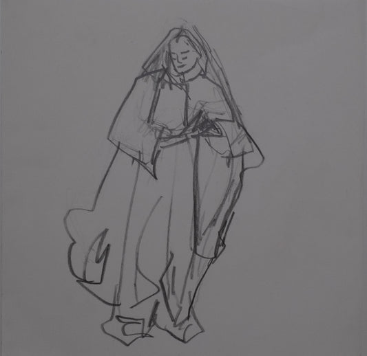 Estudio dibujo  rapido  virgen