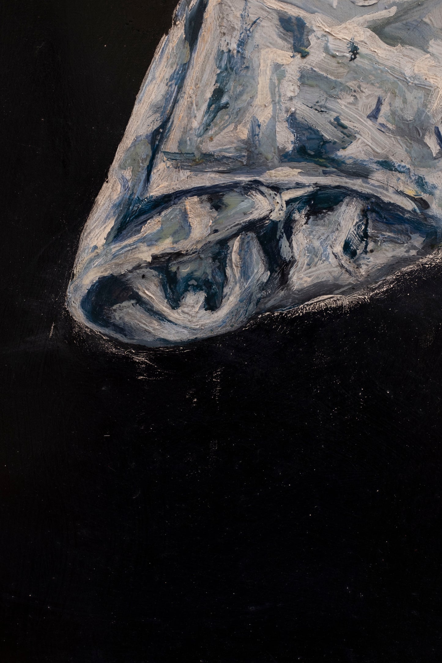 Bottle with thistle and carnations